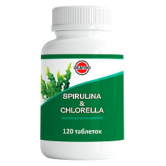 Dr Mybo Спирулина + Хлорелла таблетки 0,5г N120