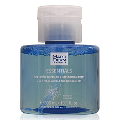 MartiDerm Essentials Мицеллярный очищающий раствор 3в1 300мл