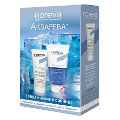 Noreva Акварева Набор Увлажнение и сияние (крем для лица 40мл + скарб для лица 75мл)